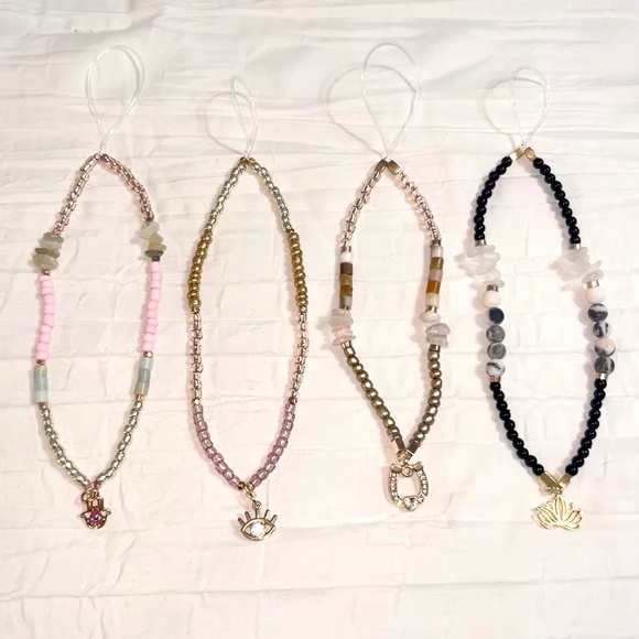 Handmade Phone Custom Charms 🪬☘️🌙⚡️🥀🪷🎗️⚓️🔮📿🪆🤍 - Picture 6 of 9